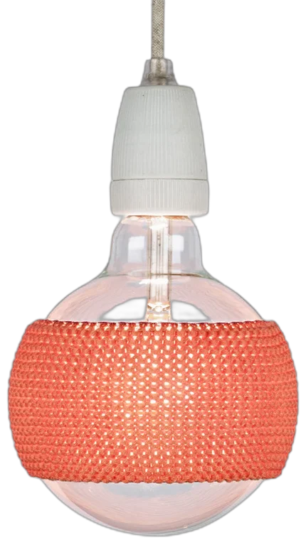 LampSleeve Terra Orange – aan, warm terracotta licht